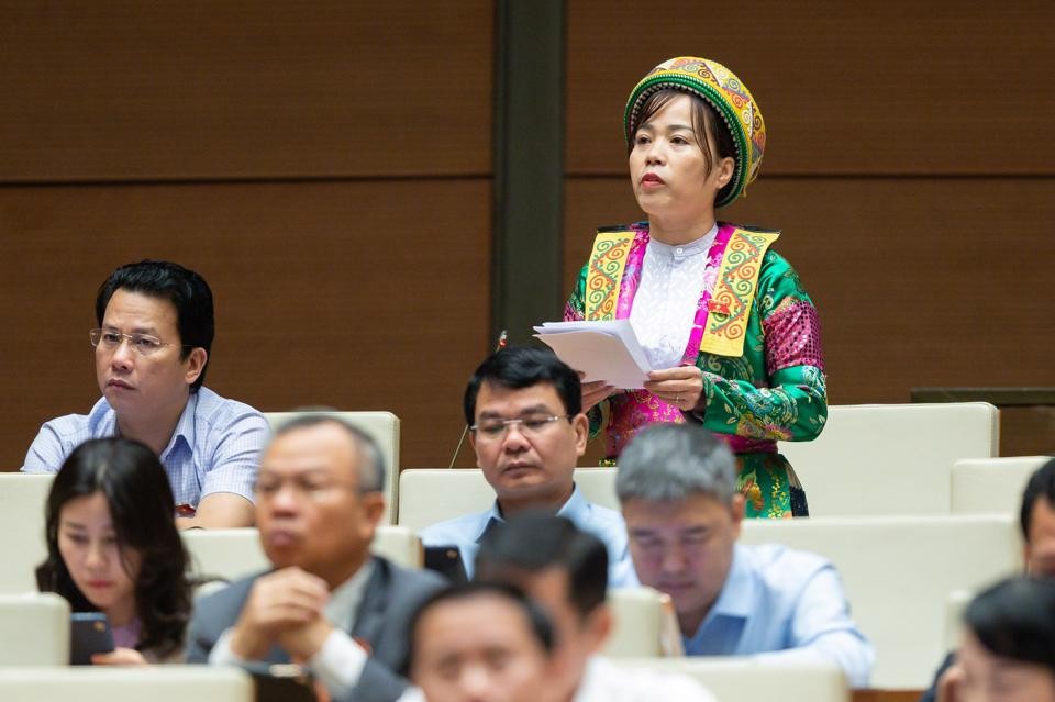 đại biểu Lý Thị Lan- đoàn Hà Giang 