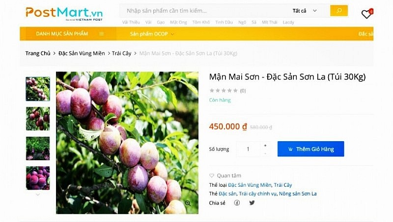Sơn La: Đẩy mạnh tiêu thụ nông sản qua sàn thương mại điện tử
