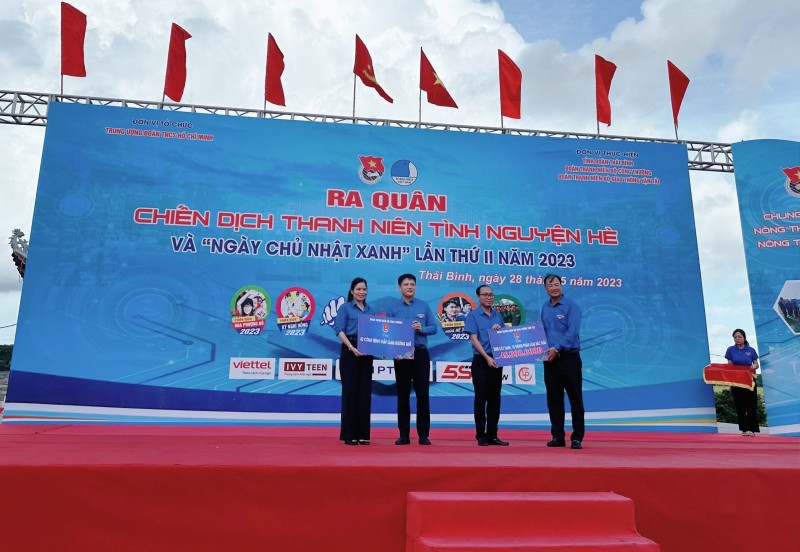 Tuổi trẻ ngành Công Thương tiếp sức cùng Chiến dịch thanh niên tình nguyện hè năm 2023 tại tỉnh Thái Bình