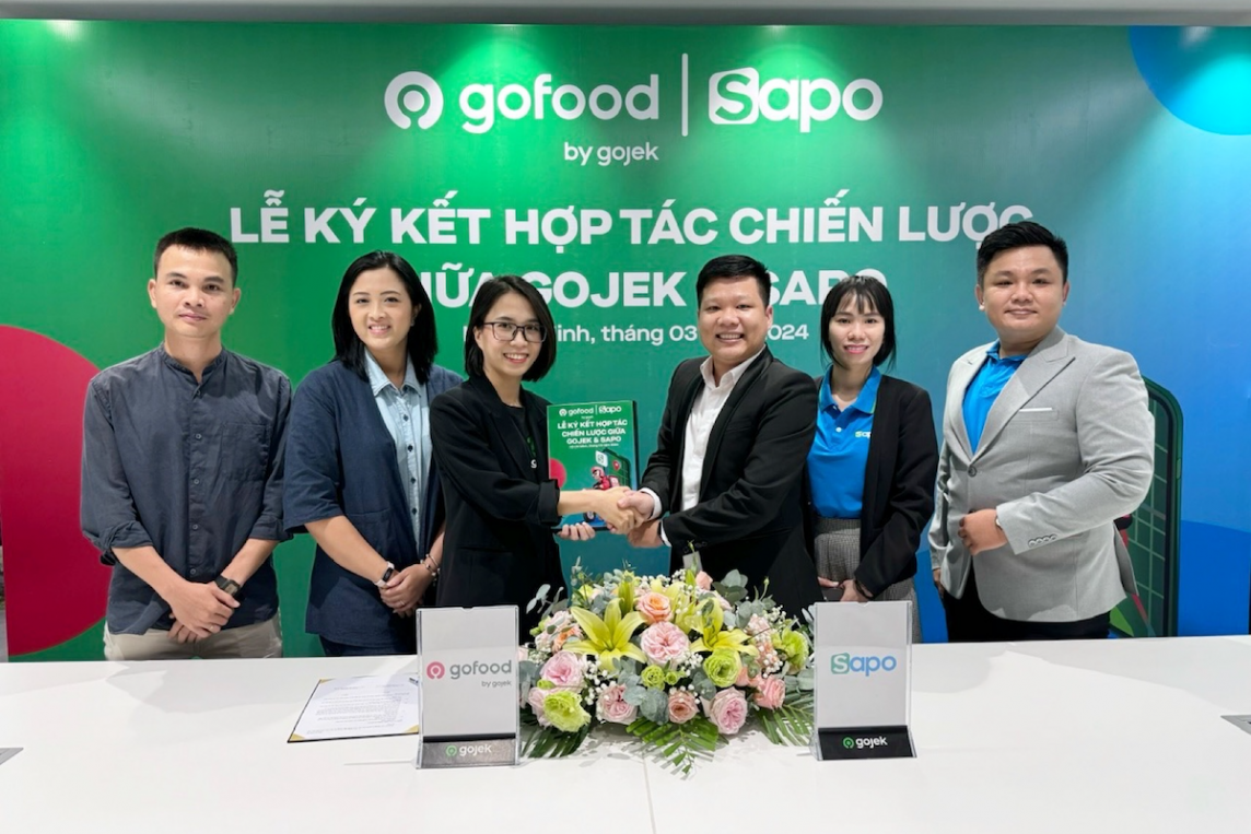 Sapo hợp tác với Gojek trong quản lý bán hàng ngành FnB