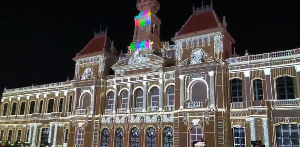 anh sang 3d mapping ruc ro tai tphcm hanh trinh 50 nam di san va tuong lai